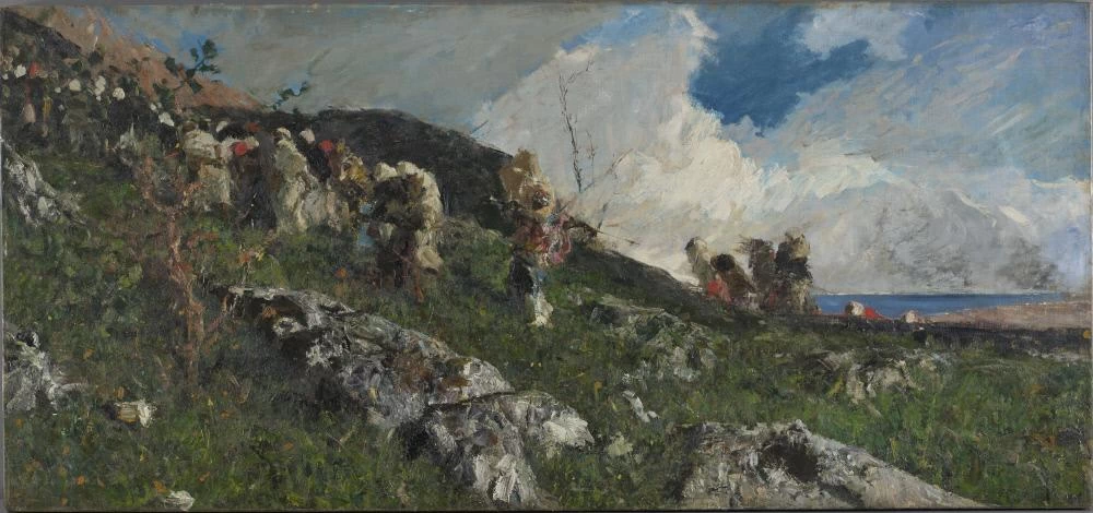Gli arabi salgono su una collina - Hispanic Society of America